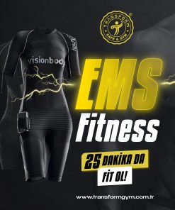 Yoğun tempoya rağmen formda kalmak ister misin? EMS fitness ile 25 dakikada kaslarını çalıştır, yağ yak ve kısa sürede sıkılaş! Transform Gym’de hemen dene!